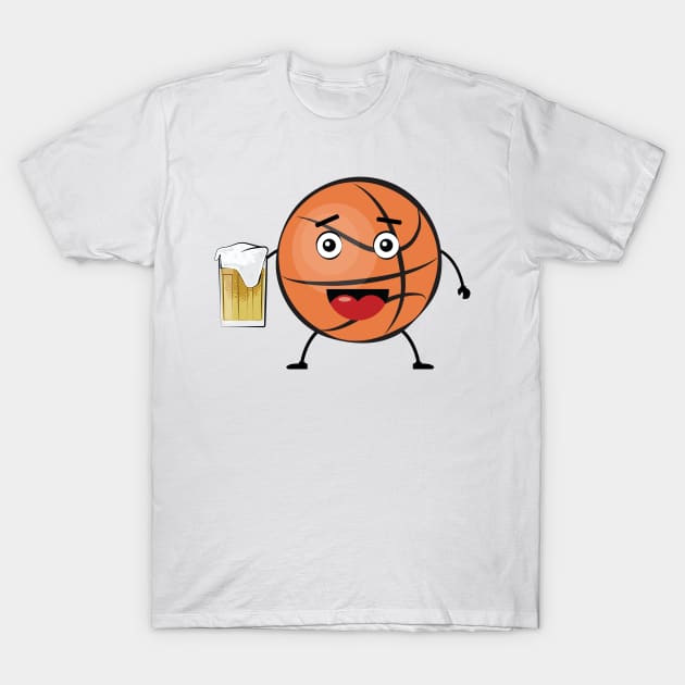 Drinking Basketball Ball - Funny T-Shirt by DesignWood-Sport